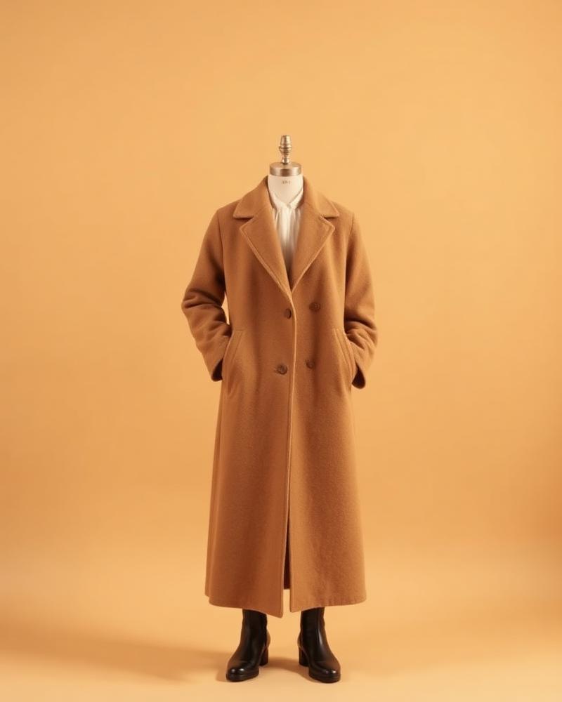 Casaco Longo Camel
