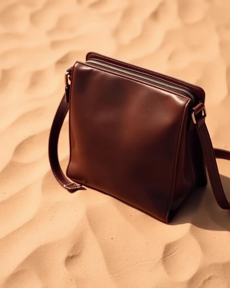Bolsa Transversal Couro Mogno