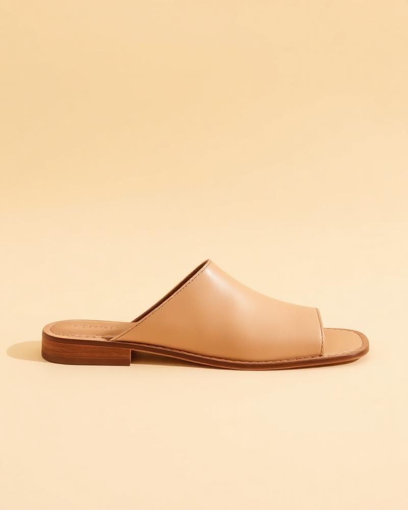 Mule Couro Nude