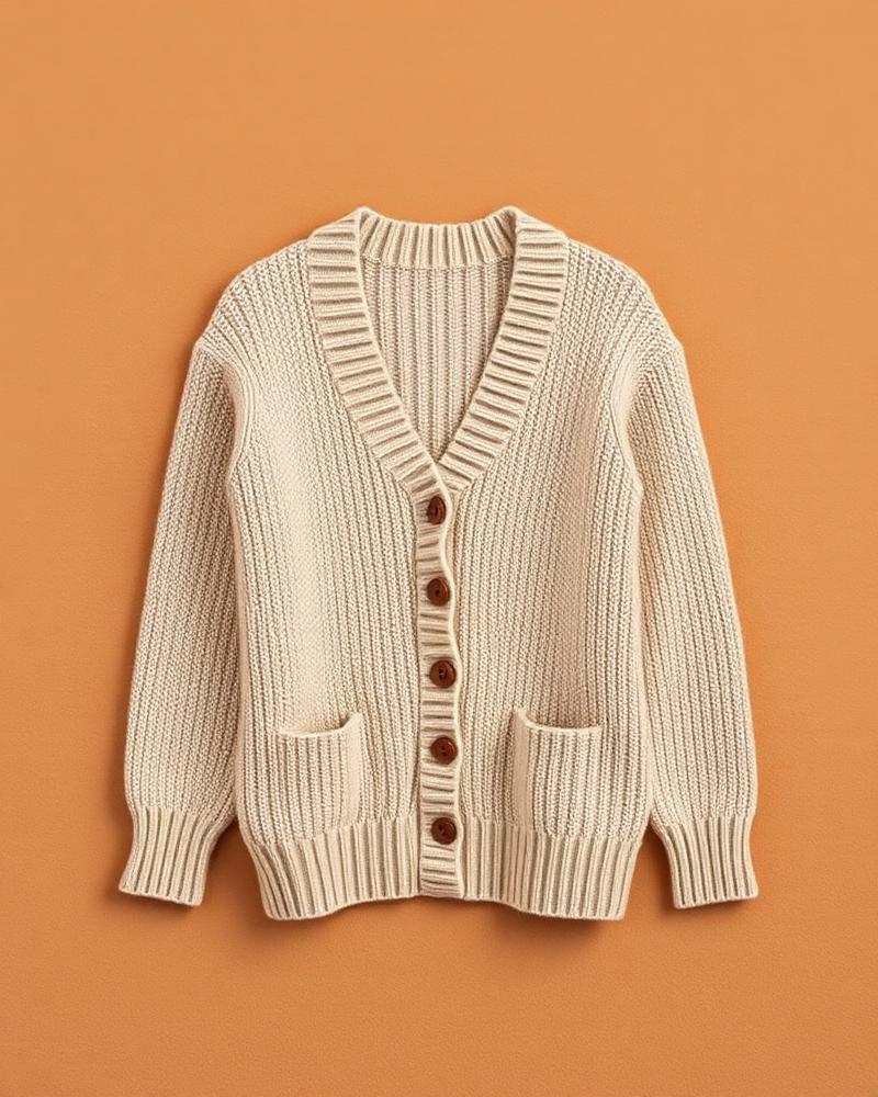 Cardigan Tricô Off-White